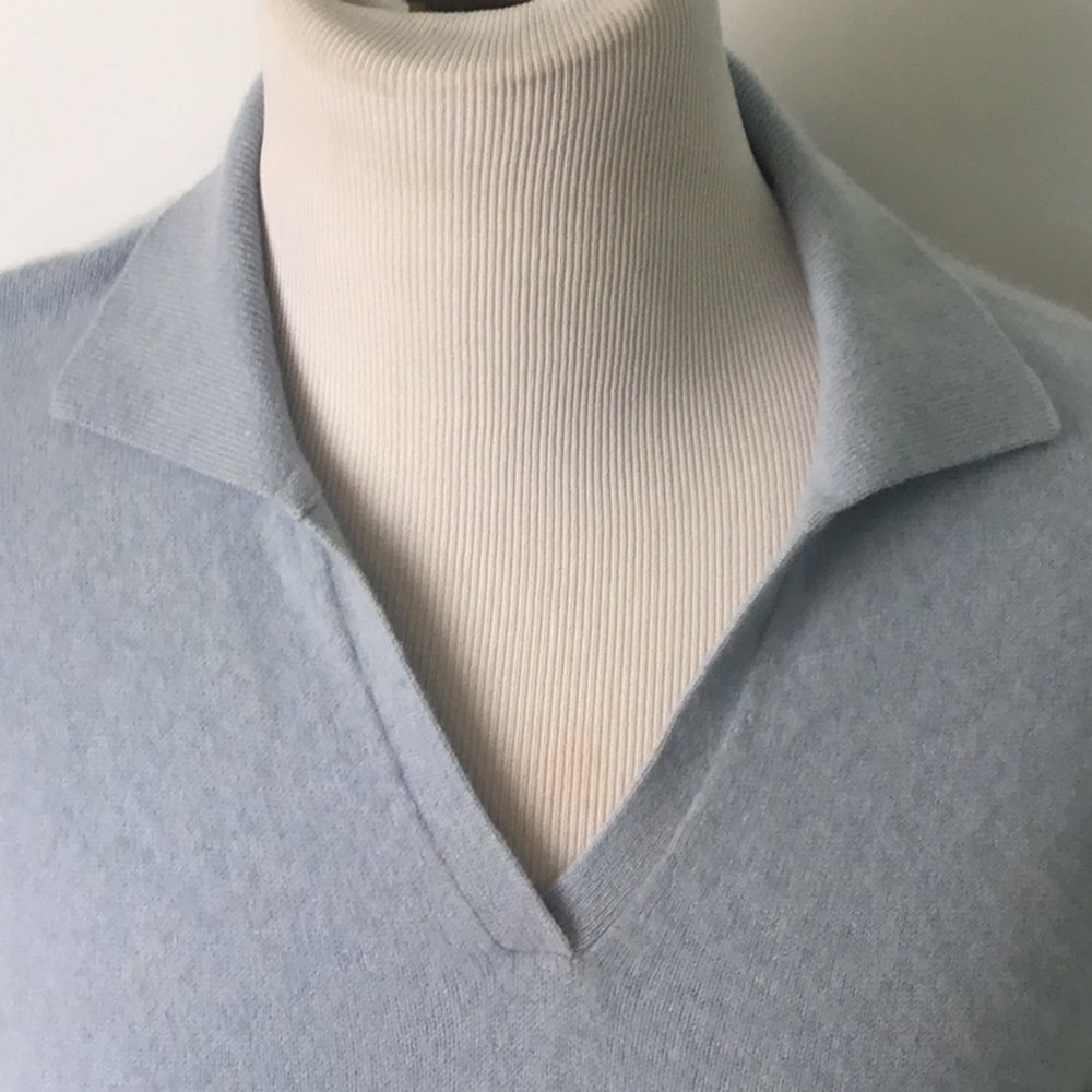 Light Blue Women's Sweater - Picture 2 of 4